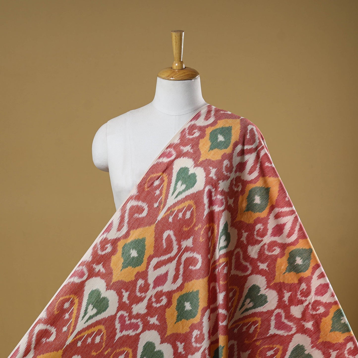 Cotton central asian pochampally ikat fabric 22