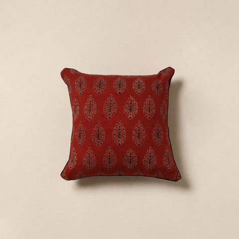 Red - cotton cushion cover 29 - handcrafted