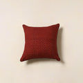 Red - cotton cushion cover 84 - handcrafted