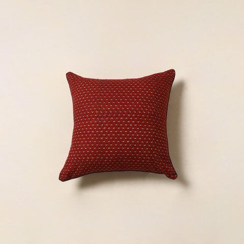Red - cotton cushion cover 84 - handcrafted