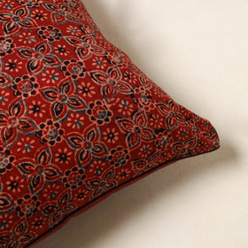 Red - cotton cushion cover 86 - handcrafted
