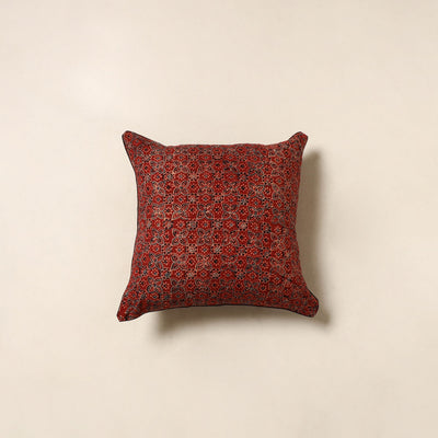 Red - cotton cushion cover 86 - handcrafted