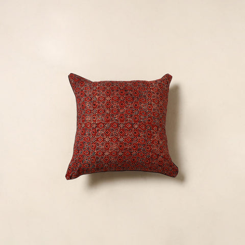Red - cotton cushion cover 86 - handcrafted