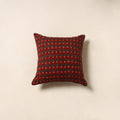 Red - cotton cushion cover 87 - handcrafted