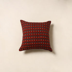 Red - cotton cushion cover 87 - handcrafted