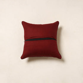 Red - cotton cushion cover 91 - handcrafted
