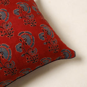 Red - cotton cushion cover 91 - handcrafted