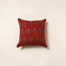 Red - cotton cushion cover 91 - handcrafted