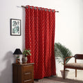  Cotton Door Red Pochampally Ikat Curtain
