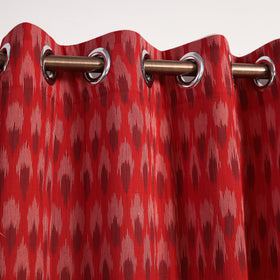 Buy Cotton Door Red Pochampally Ikat Curtain