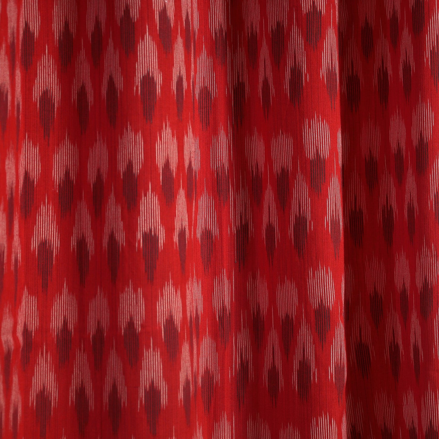 Buy Cotton Door Red Pochampally Ikat Curtain
