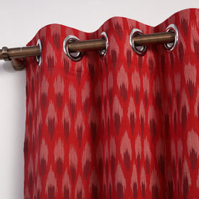 Buy Cotton Door Red Pochampally Ikat Curtain