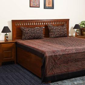 Red - cotton double bed sheet set (112 x 110 in) 25