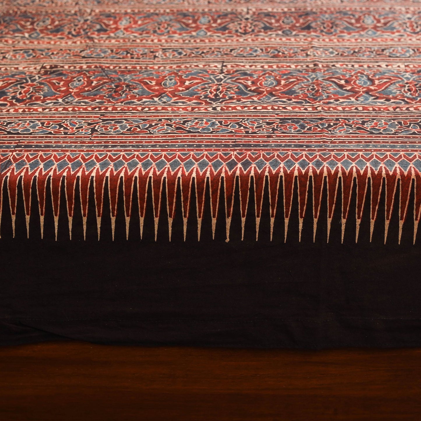 Red - cotton double bed sheet set (112 x 110 in) 25