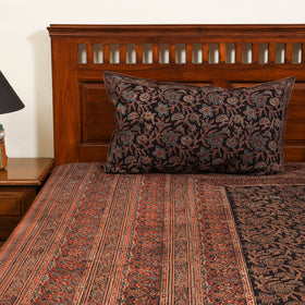 Red - cotton double bed sheet set (112 x 110 in) 25