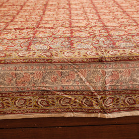 Buy Pedana Kalamkari Block Printing Cotton Double Bed Cover Online at iTokri.com