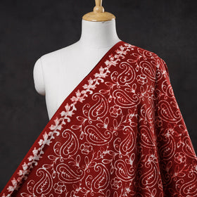  Cotton Red Hand Batik Print Fabric