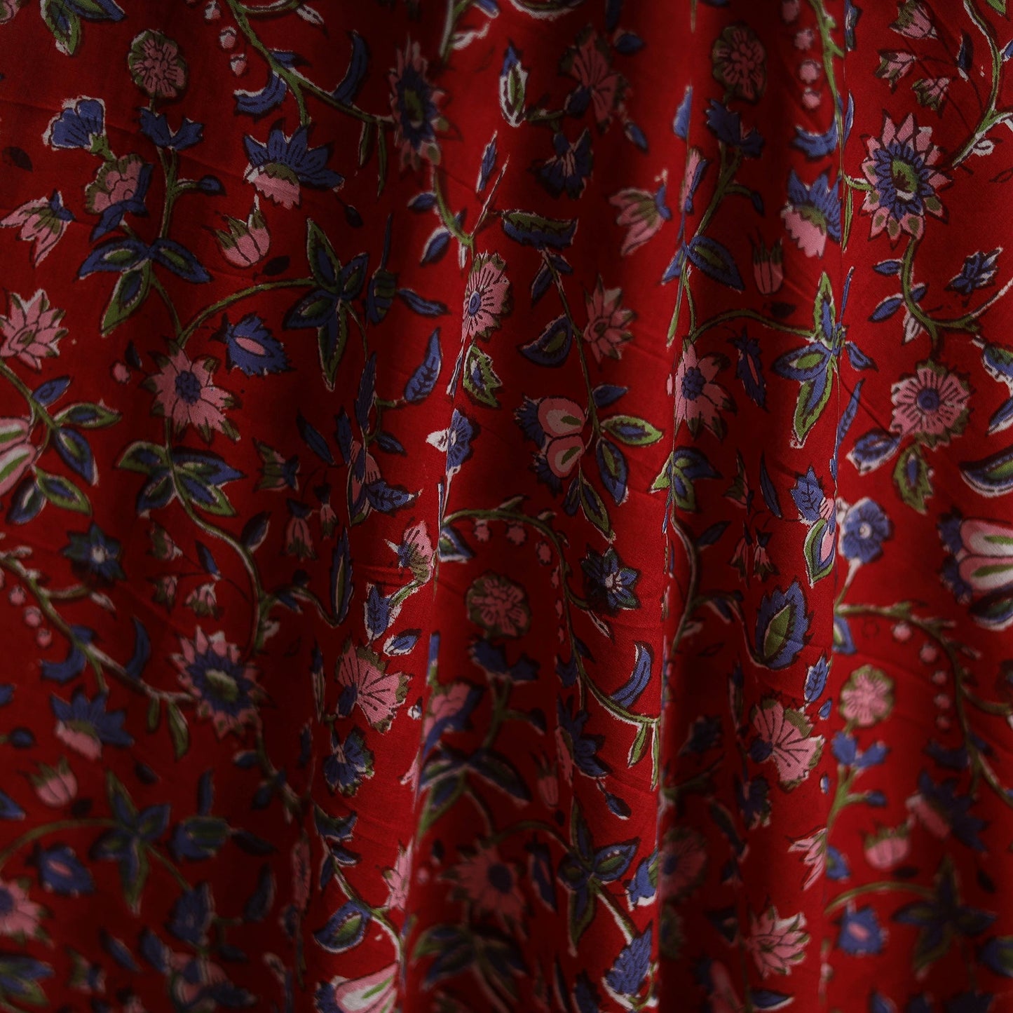 Cotton hand block sanganeri print fabric 05 - handcrafted
