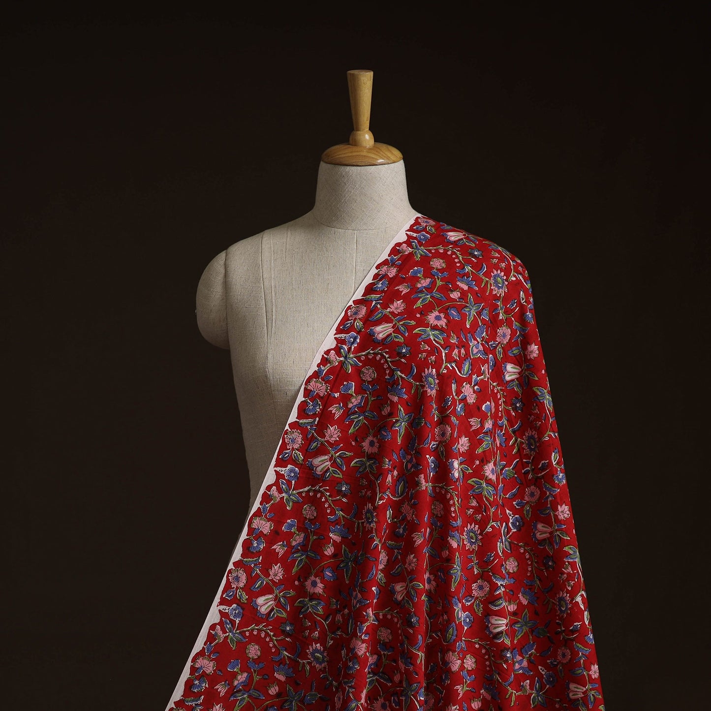 Cotton hand block sanganeri print fabric 05 - handcrafted