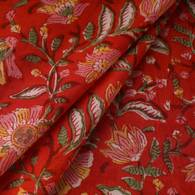 Cotton hand sanganeri fabric 38 - handcrafted