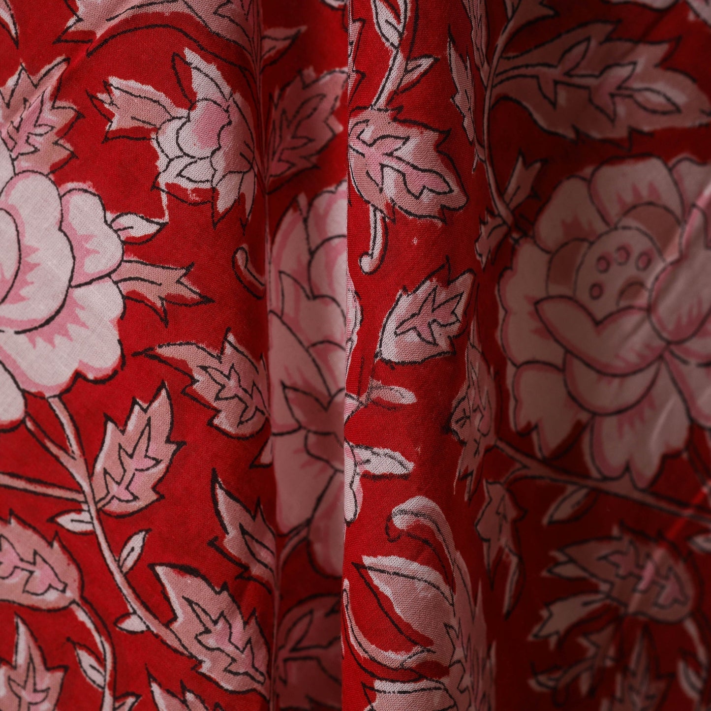 Cotton hand sanganeri fabric 17 - handcrafted