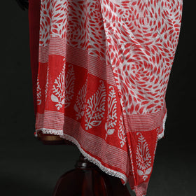 Cotton jaipur printed dupatta 36 - handcrafted