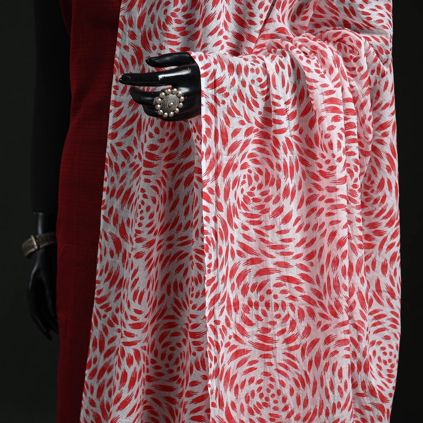 Cotton jaipur printed dupatta 36 - handcrafted