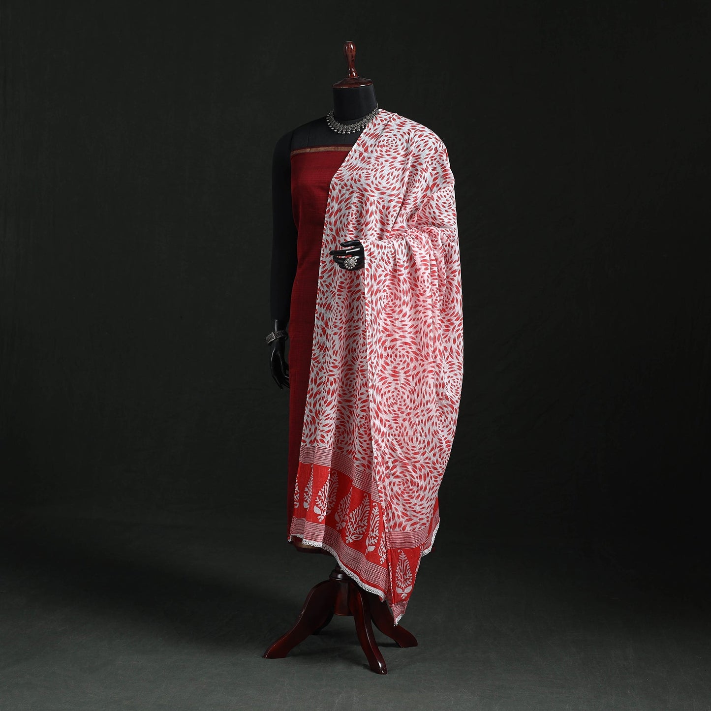 Cotton jaipur printed dupatta 36 - handcrafted
