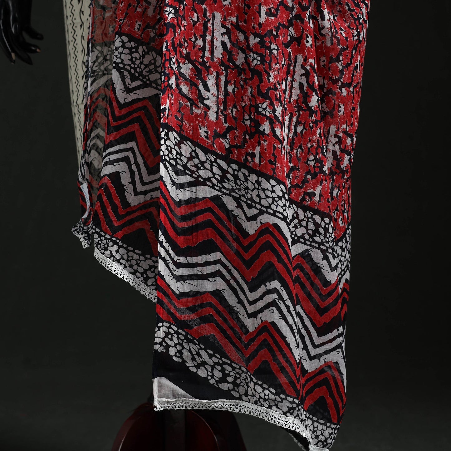 Cotton jaipur printed dupatta 41 - handcrafted