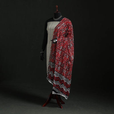 Cotton jaipur printed dupatta 41 - handcrafted