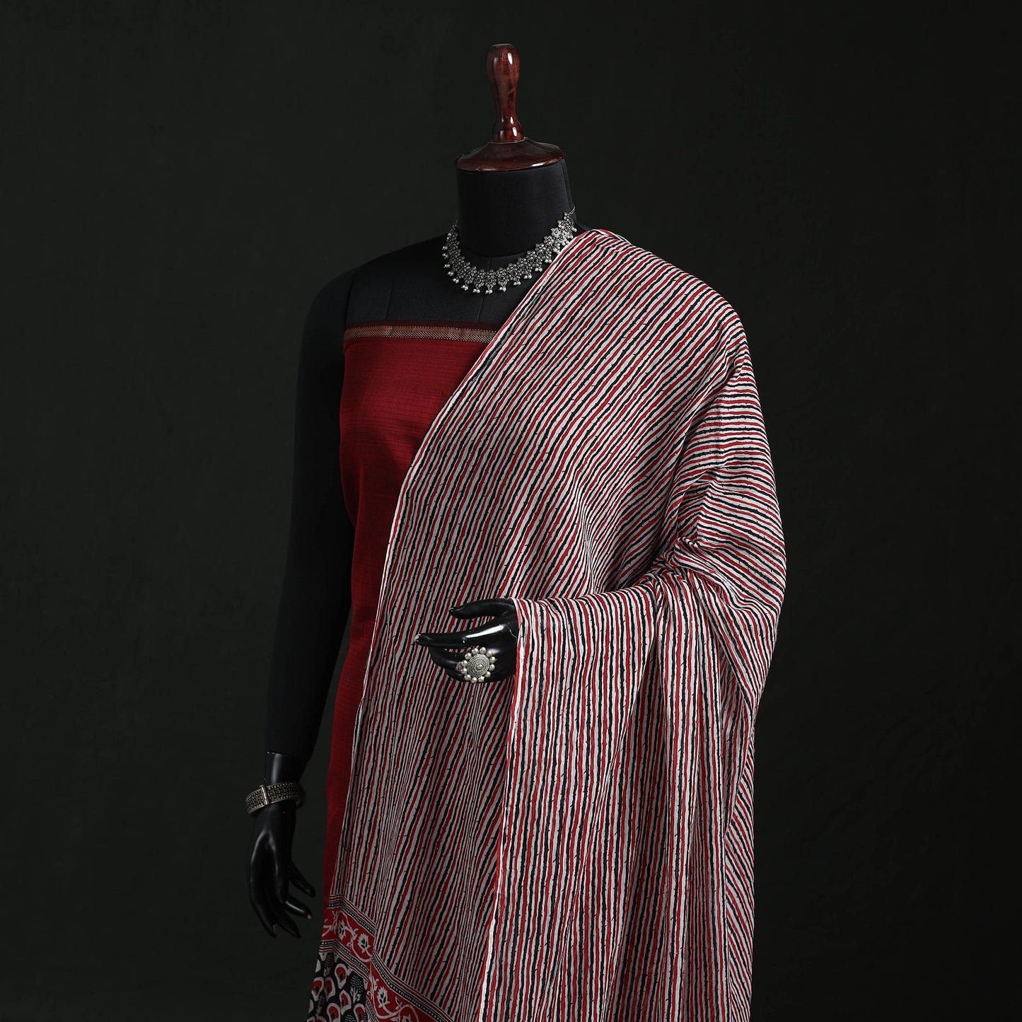Cotton jaipur printed dupatta 66 - handcrafted