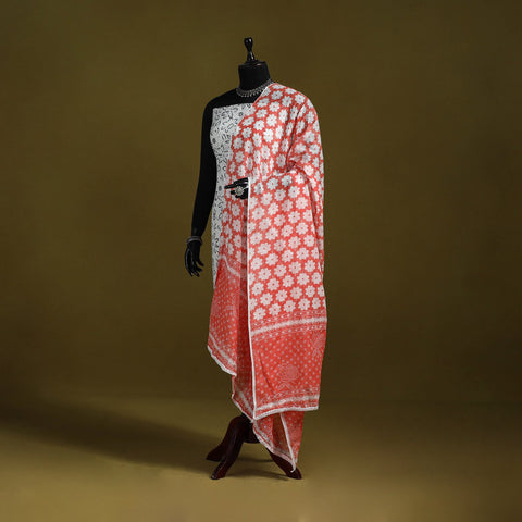 Cotton jaipur printed dupatta 89 - handcrafted