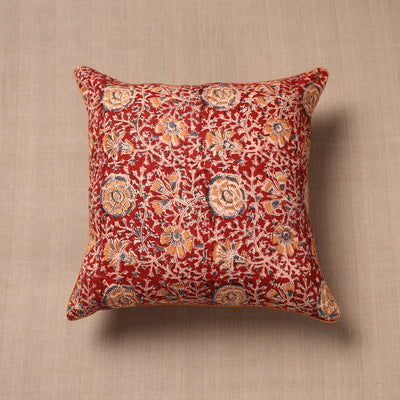  Block Print Cotton Kalamkari Cushion Cover