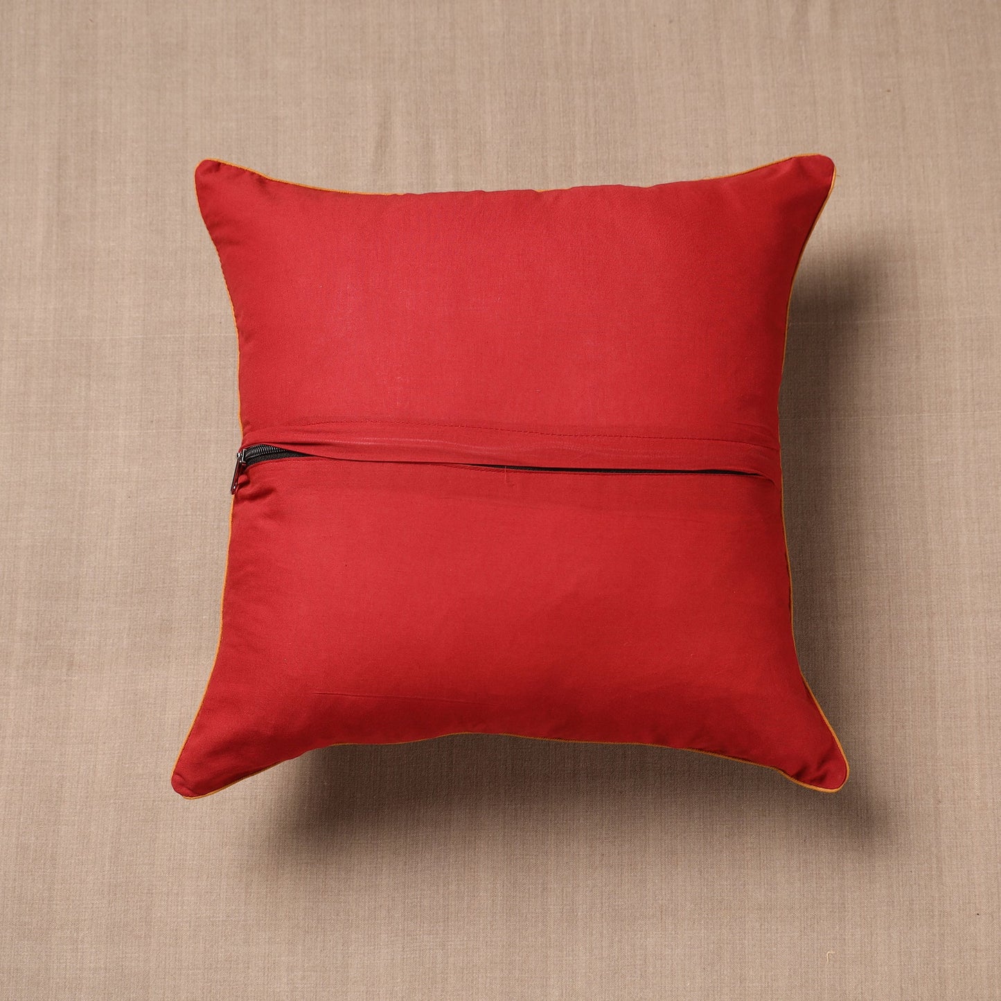  Block Print Cotton Kalamkari Cushion Cover