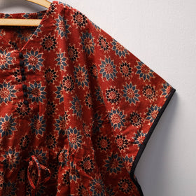 Red - cotton kids kaftan (3-4 years) 04 - handcrafted