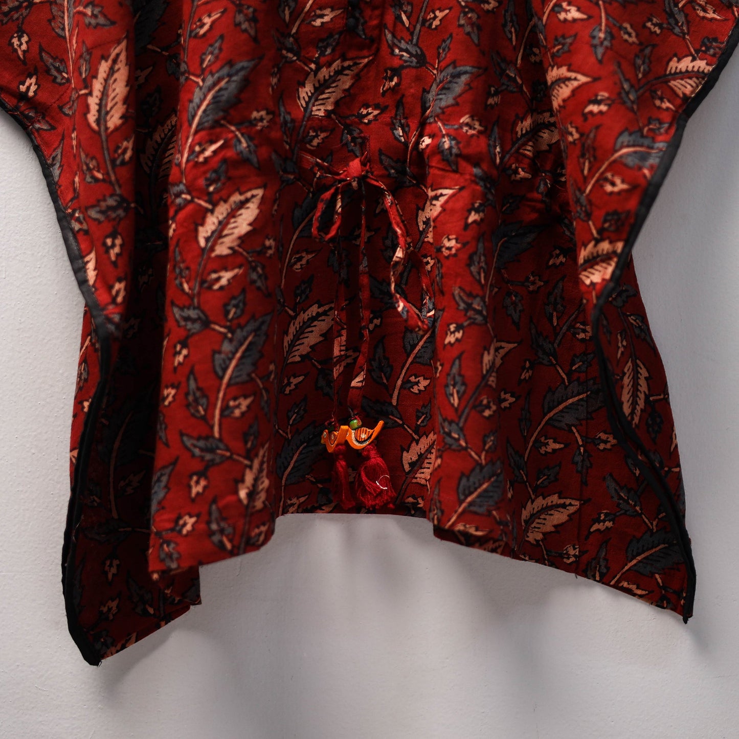 Red - cotton kids kaftan (3-4 years) 05 - handcrafted