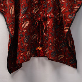 Red - cotton kids kaftan (3-4 years) 05 - handcrafted