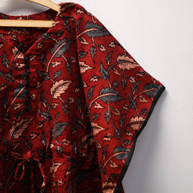 Red - cotton kids kaftan (3-4 years) 05 - handcrafted