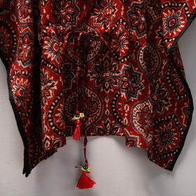 Red - cotton kids kaftan (3-4 years) 08 - handcrafted