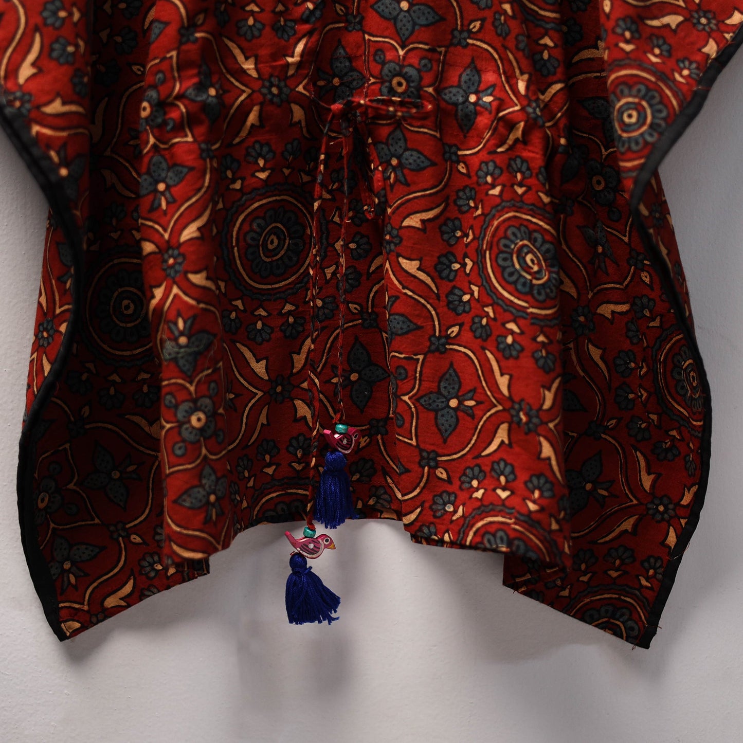 Red - cotton kids kaftan (3-4 years) 09 - handcrafted