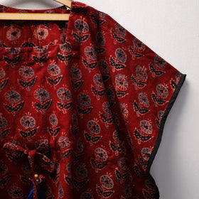 Red - cotton kids kaftan (3-4 years) 23 - handcrafted