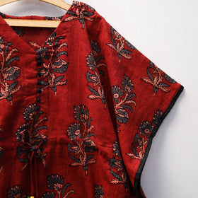 Red - cotton kids kaftan (3-4 years) 39 - handcrafted