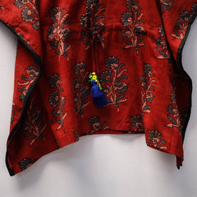 Red - cotton kids kaftan (3-4 years) 39 - handcrafted