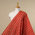 Red - cotton kutch batik fabric 42 - handcrafted