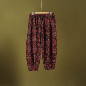 Red - cotton natural dyed afghani salwar 11 - handcrafted