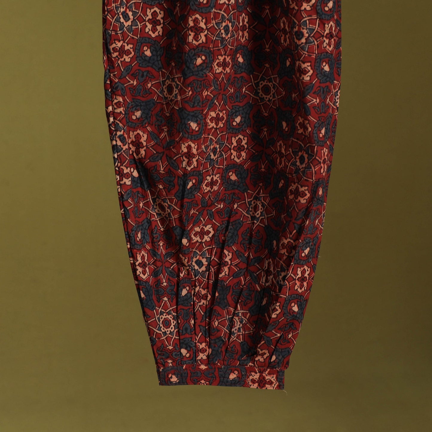 Red - cotton natural dyed afghani salwar 11 - handcrafted