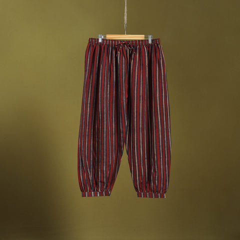 Red - cotton natural dyed afghani salwar 16 - handcrafted