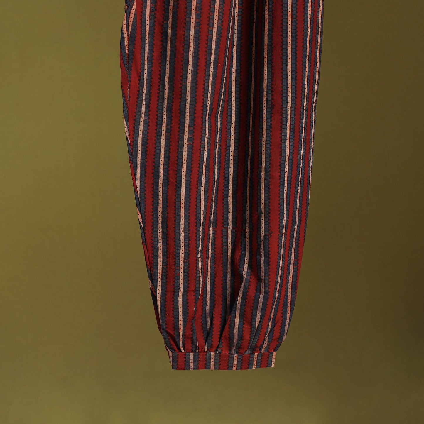 Red - cotton natural dyed afghani salwar 16 - handcrafted