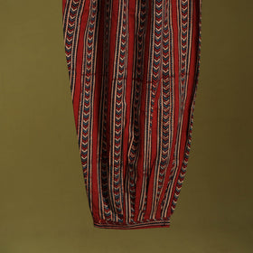 Red - cotton natural dyed afghani salwar 18 - handcrafted