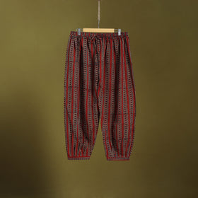 Red - cotton natural dyed afghani salwar 18 - handcrafted